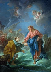 St. Peter wird eingeladen, auf dem Wasser zu gehen, 1766